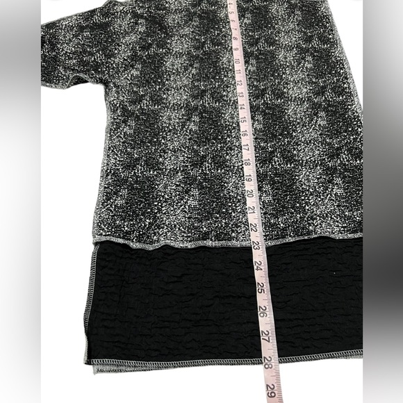 Ali Miles Color Block Knit Tunic - Winter White/Black Plus Size 2X NWT - Picture 11 of 15